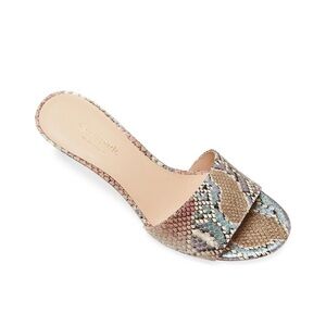 Kate Spade New York Savvi Snakeskin Embossed Leather Mules